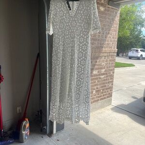 White long dress